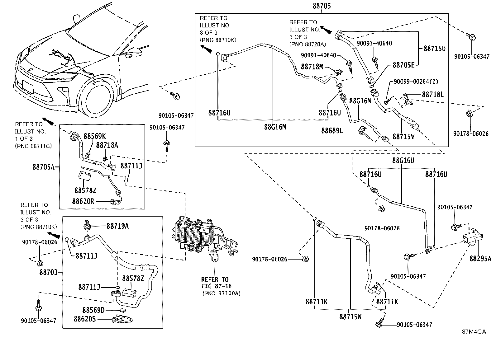 Exploded illustration 87M4GA