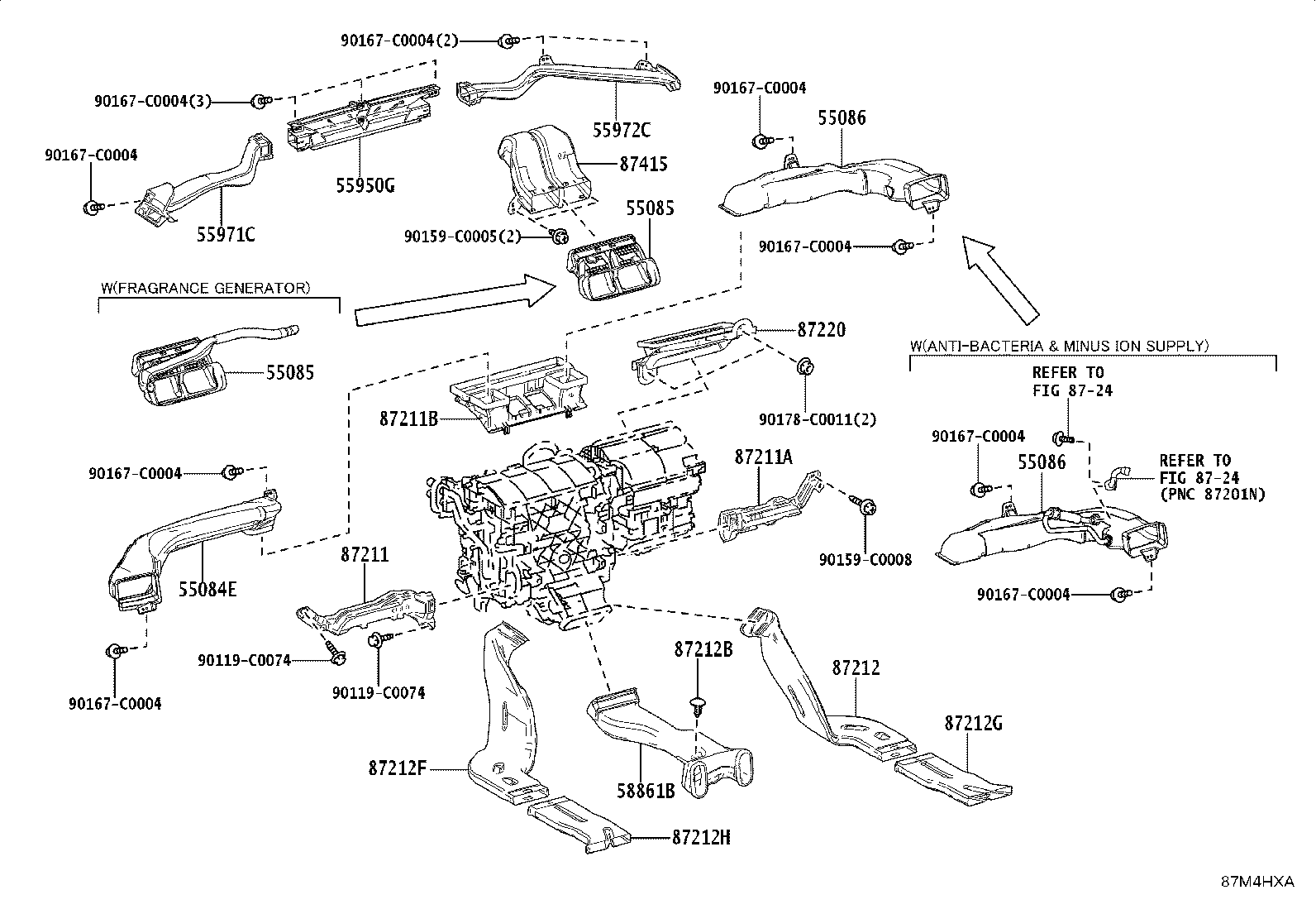 Exploded illustration 87M4HXA