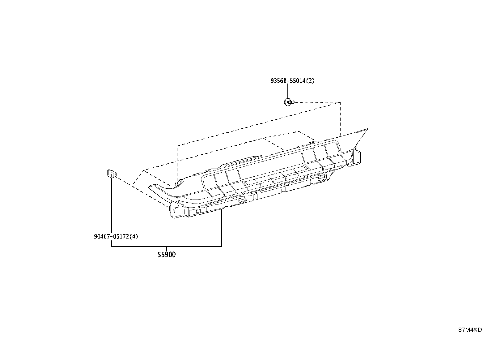 Exploded illustration 87M4KD