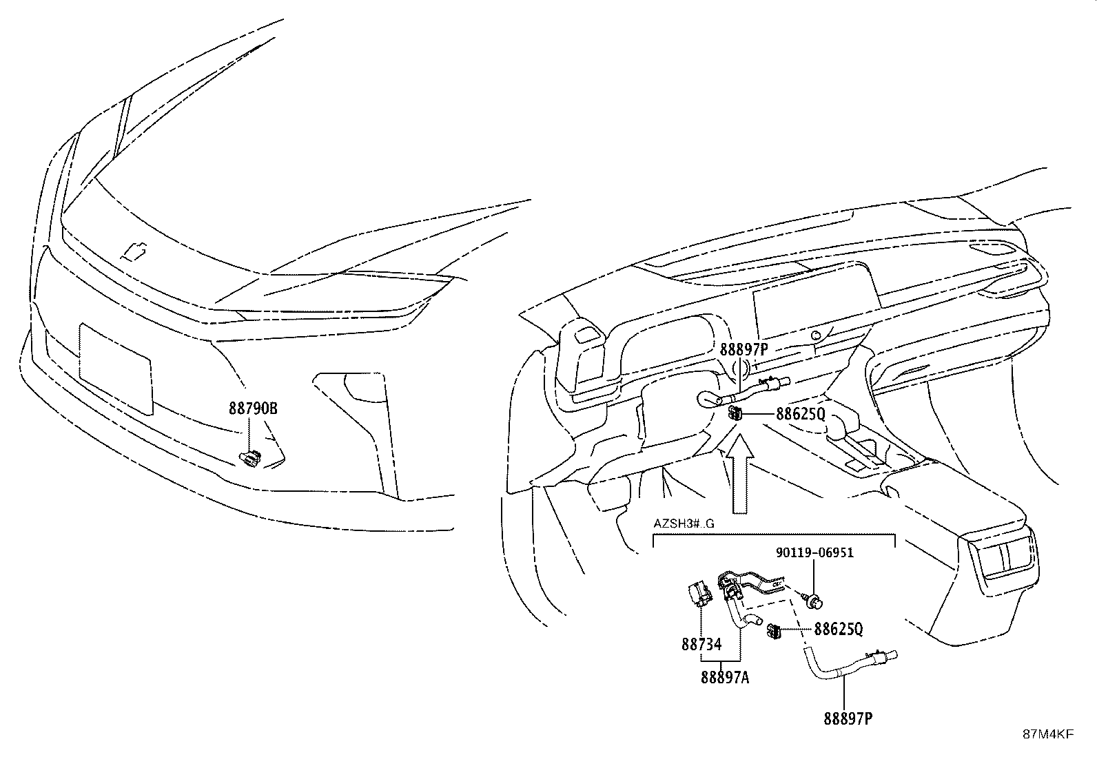 Exploded illustration 87M4KF
