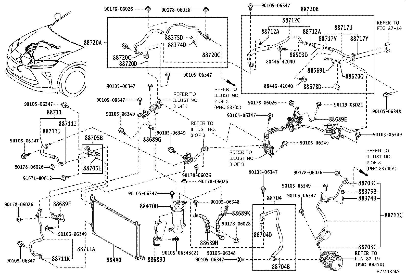 Exploded illustration 87M4KNA