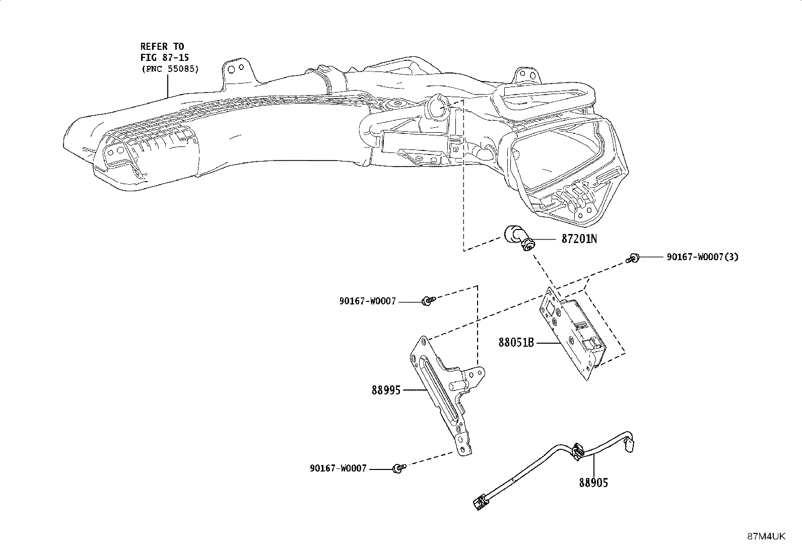 Exploded illustration 87M4UK