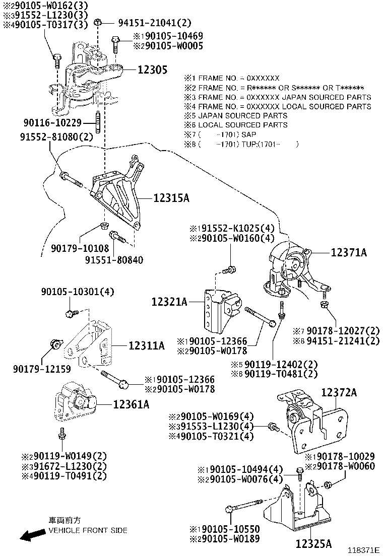 Exploded illustration 118371E
