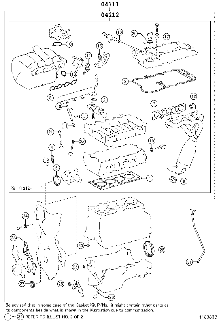 Exploded illustration 118386B