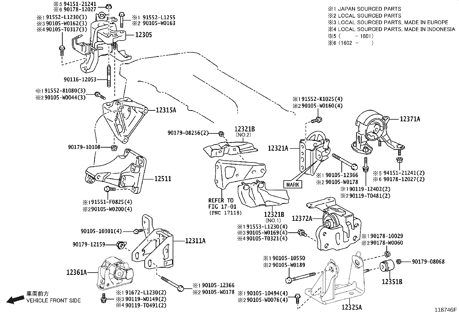 Exploded illustration 118746F