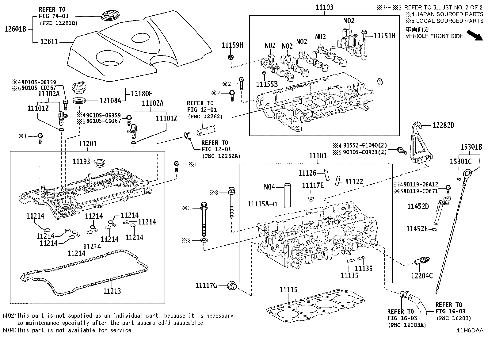 Exploded illustration 11H6DAA