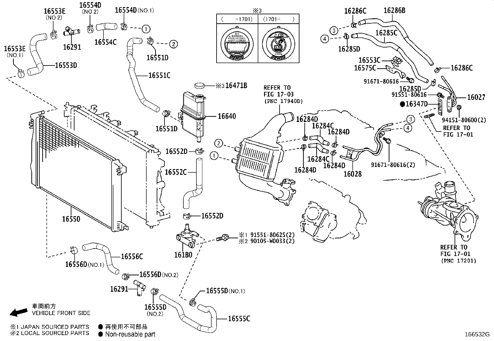 Exploded illustration 166532G