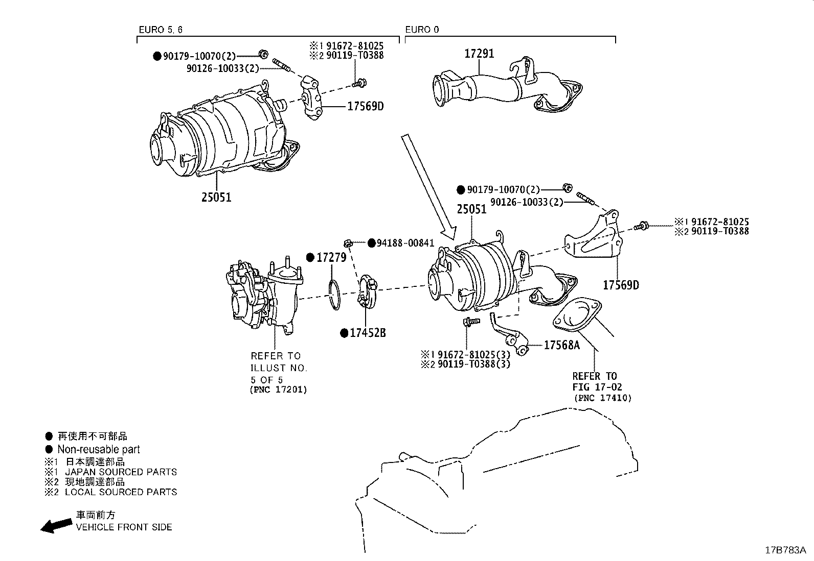Exploded illustration 17B783A