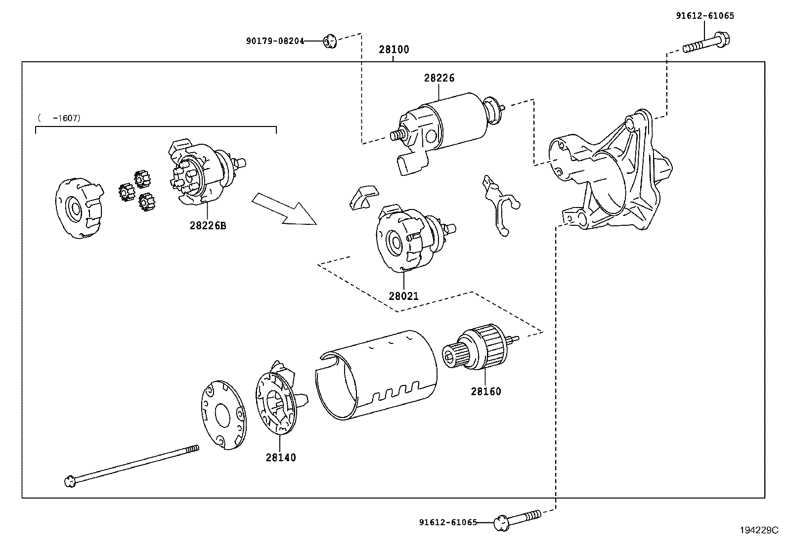 Exploded illustration 194229C