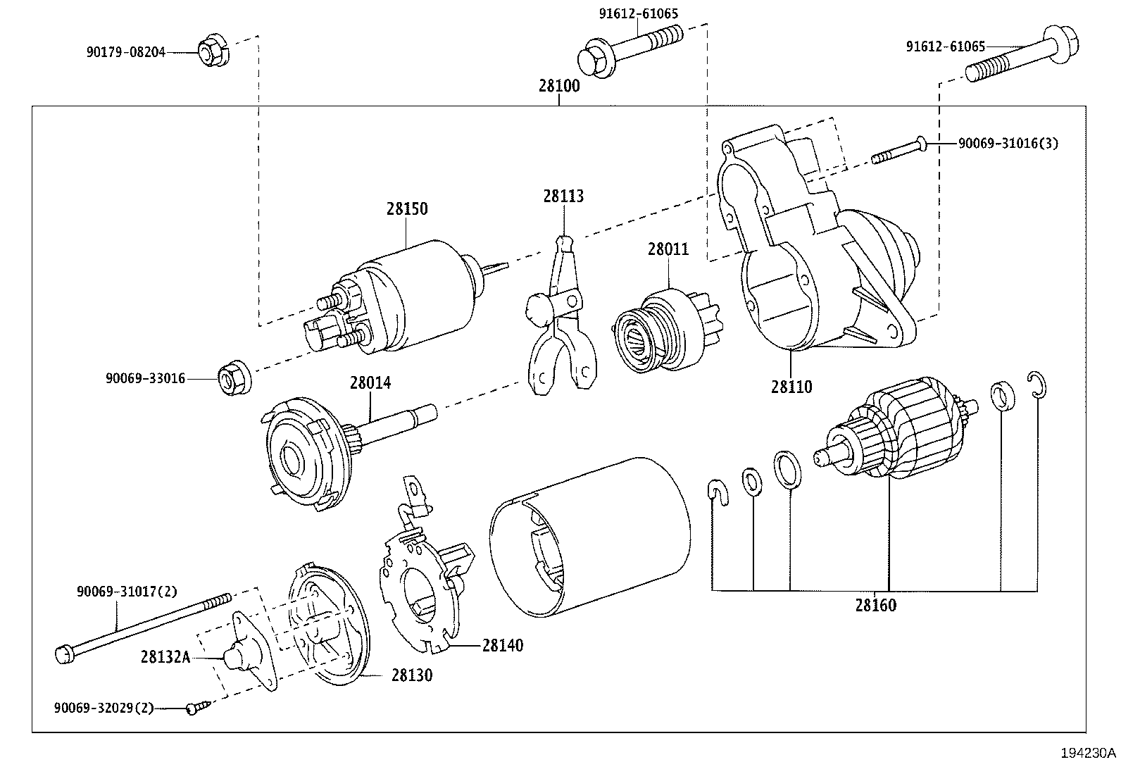Exploded illustration 194230A
