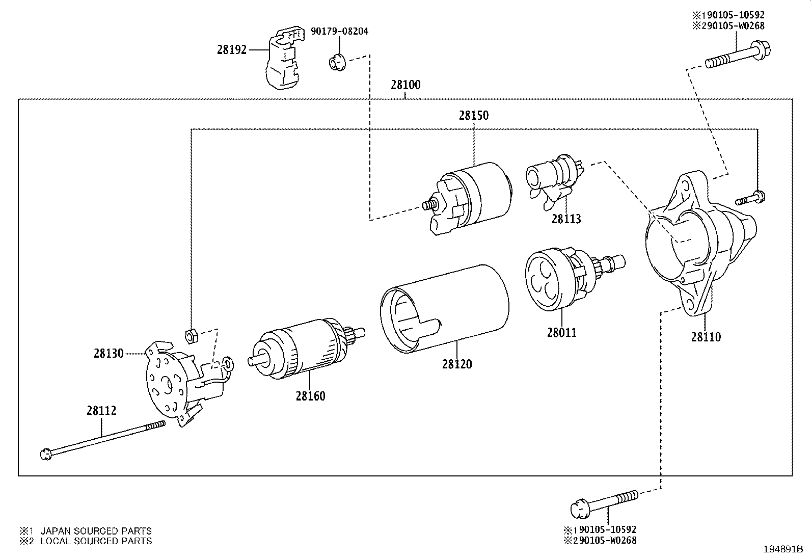 Exploded illustration 194891B