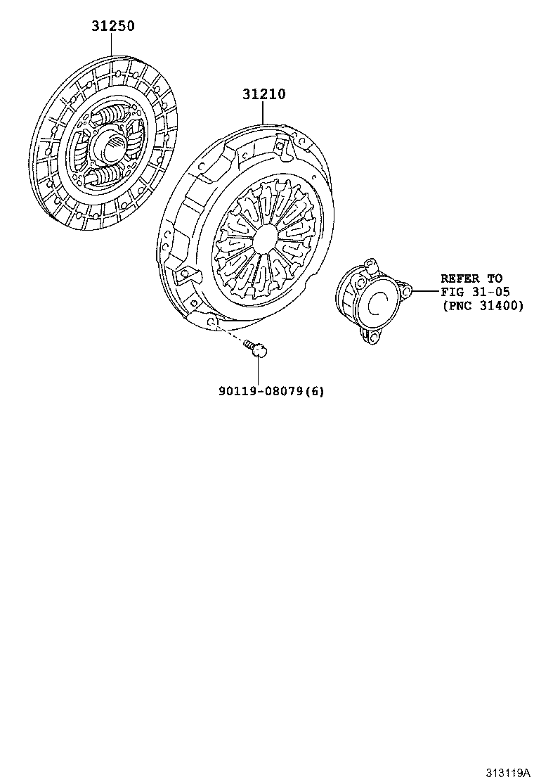 Exploded illustration 313119A