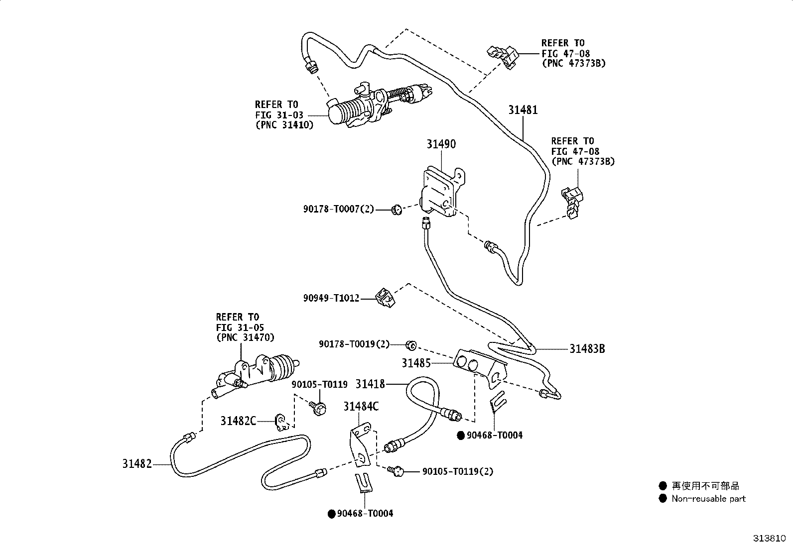 Exploded illustration 313810A