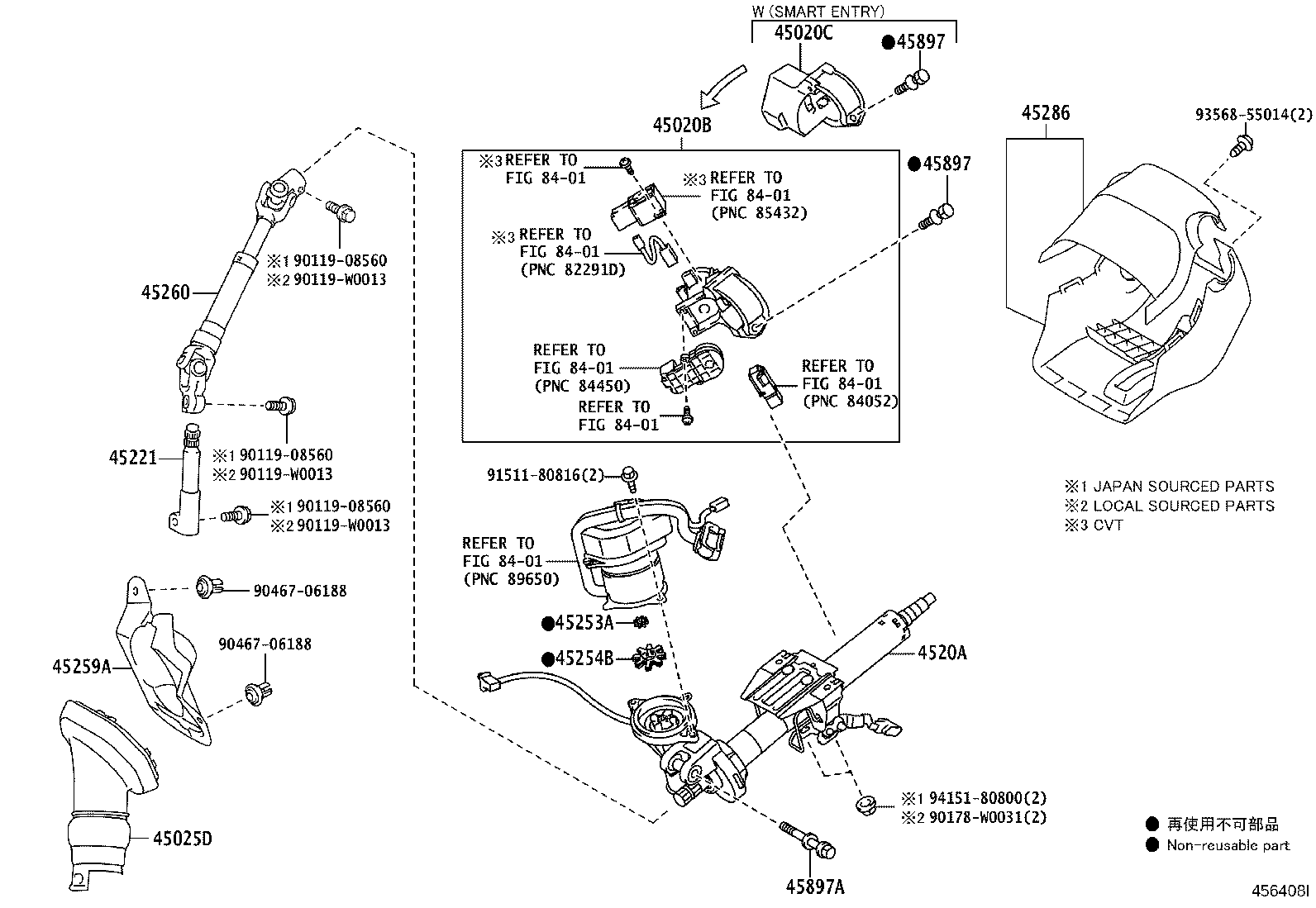 Exploded illustration 456408I