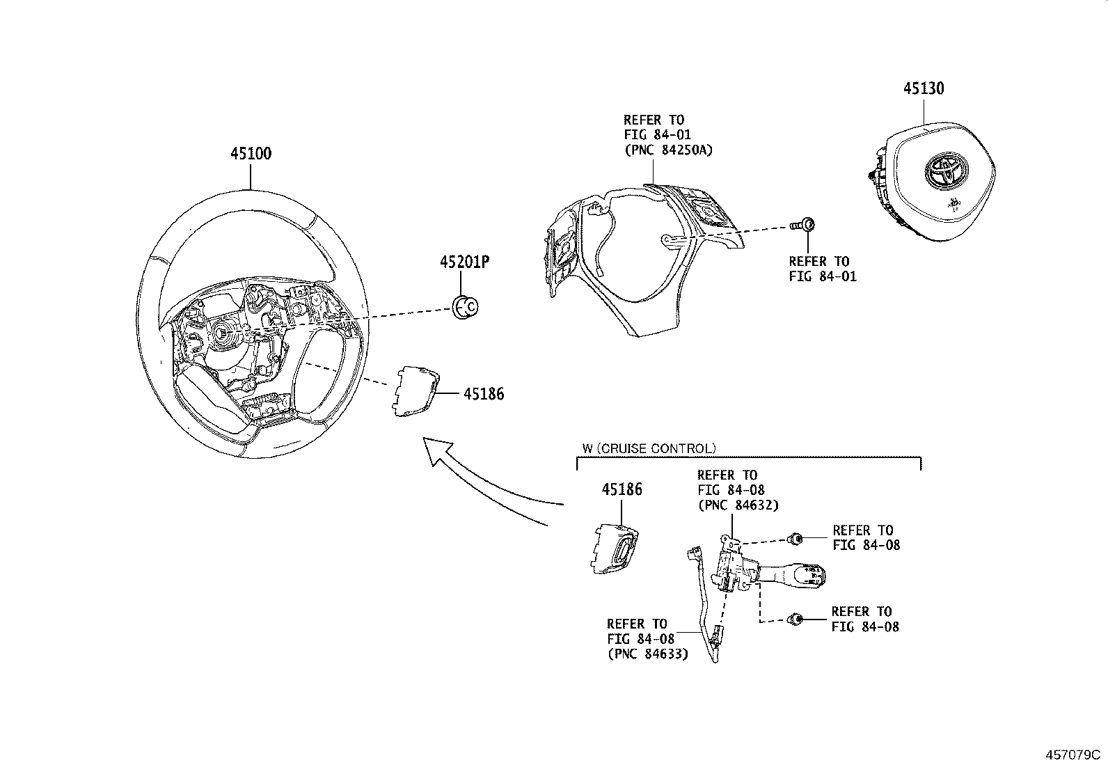 Exploded illustration 457079C