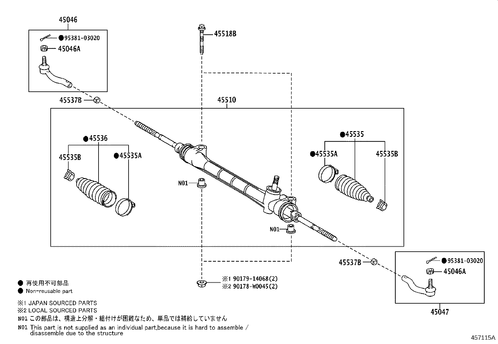 Exploded illustration 457115B