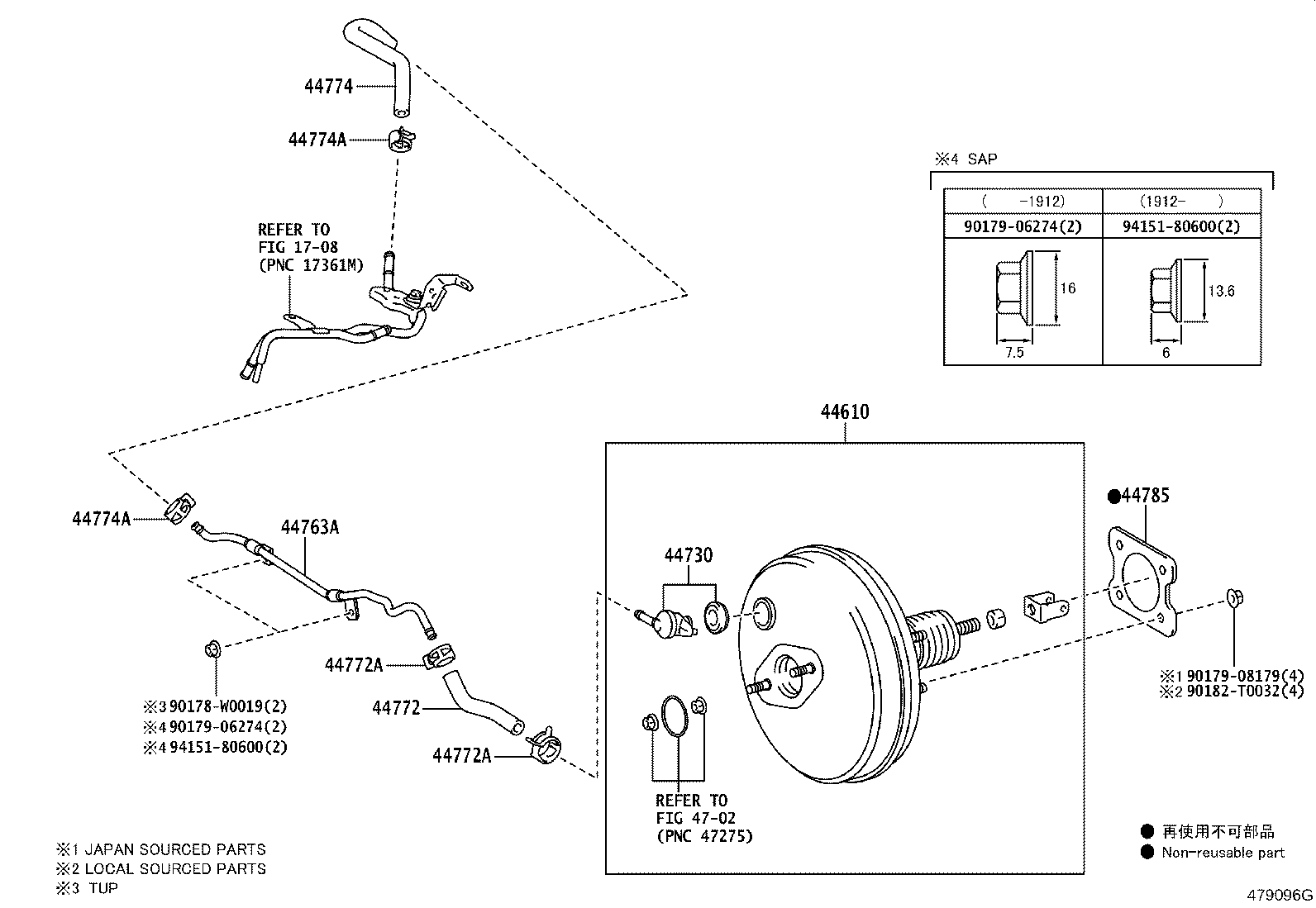 Exploded illustration 479096G