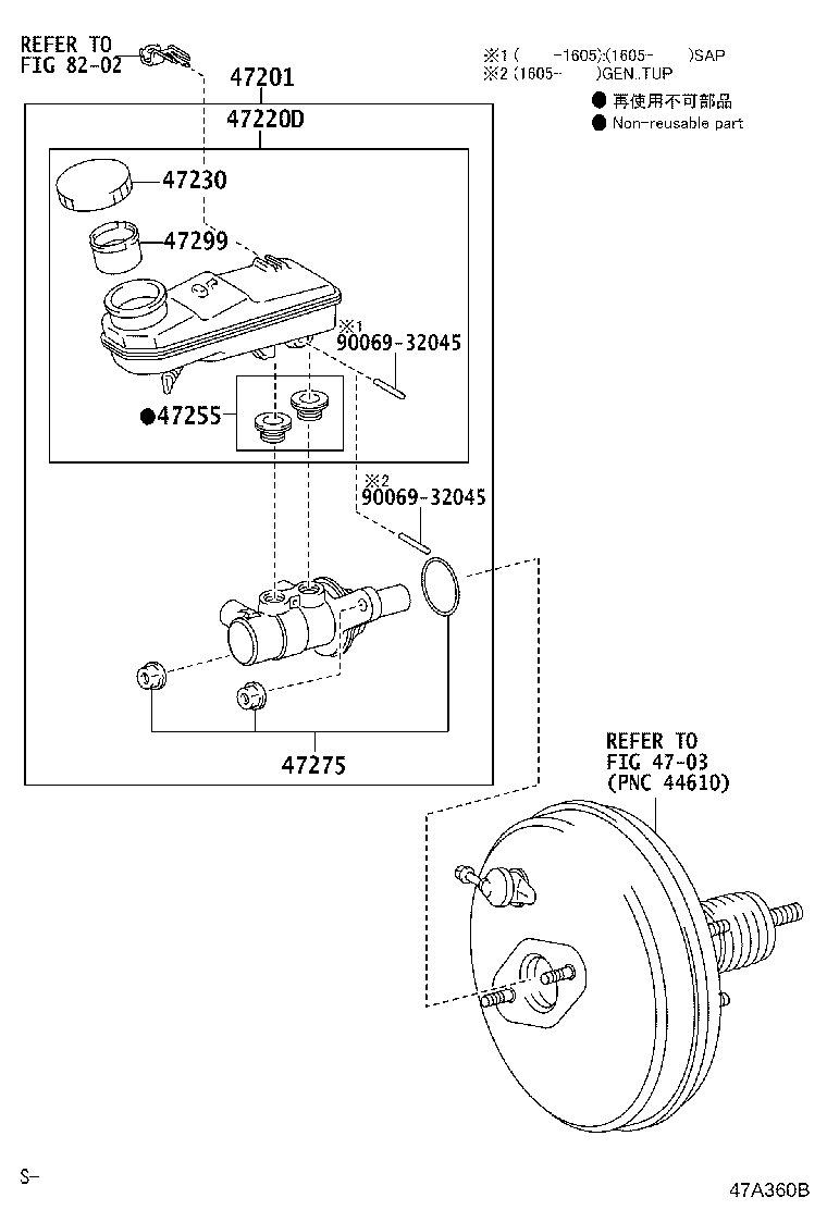 Exploded illustration 47A360B