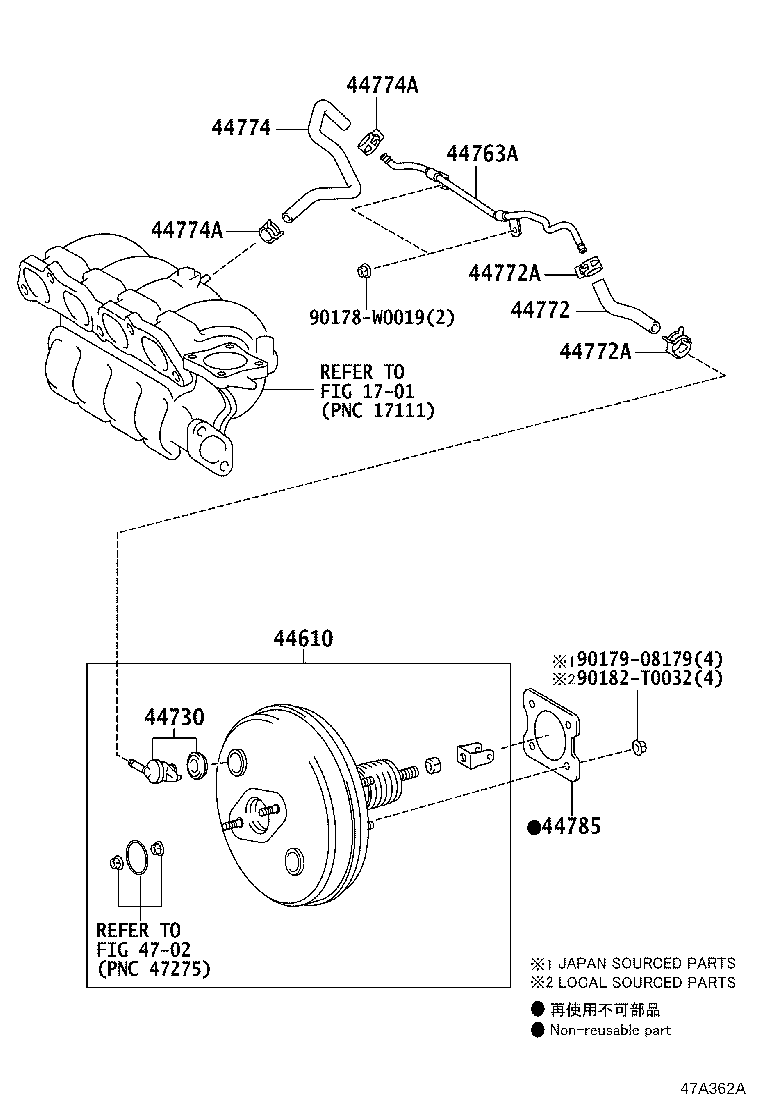 Exploded illustration 47A362B