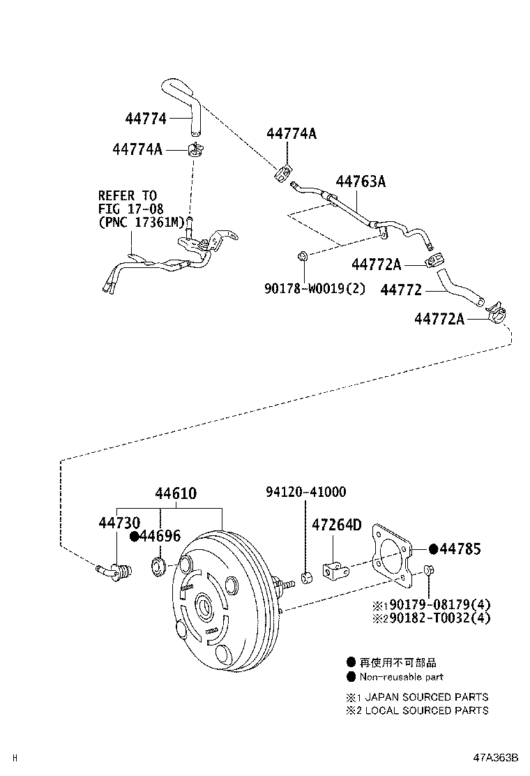 Exploded illustration 47A363B