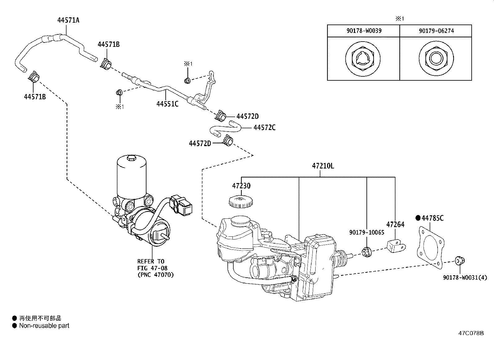 Exploded illustration 47C078B