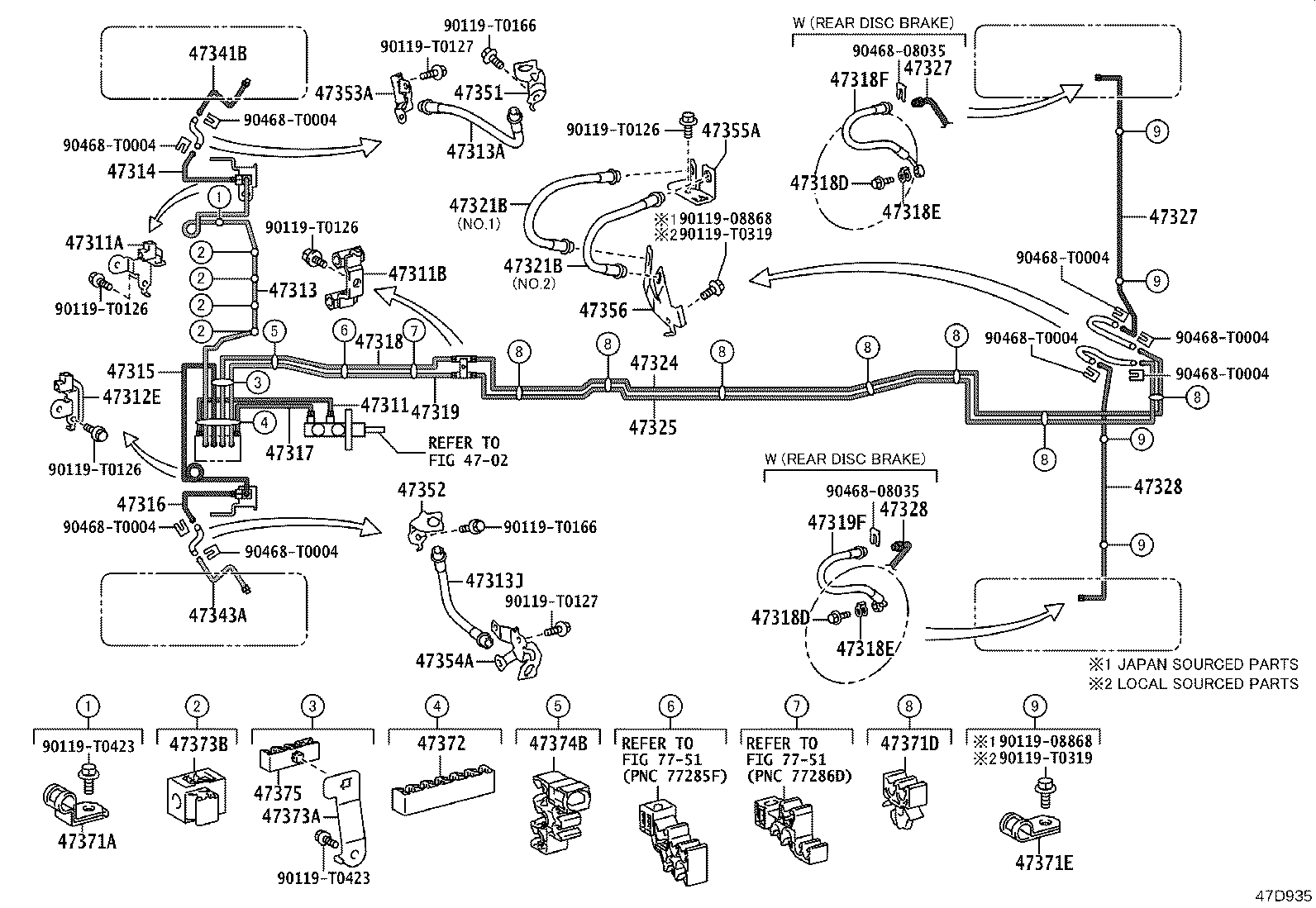 Exploded illustration 47D935