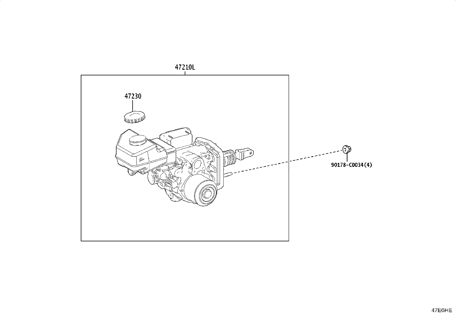 Exploded illustration 47E6HE