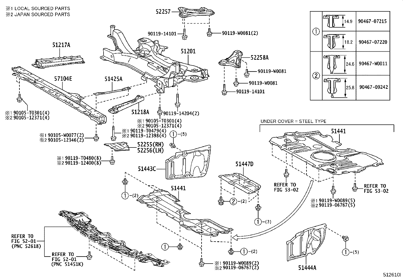 Exploded illustration 512610I