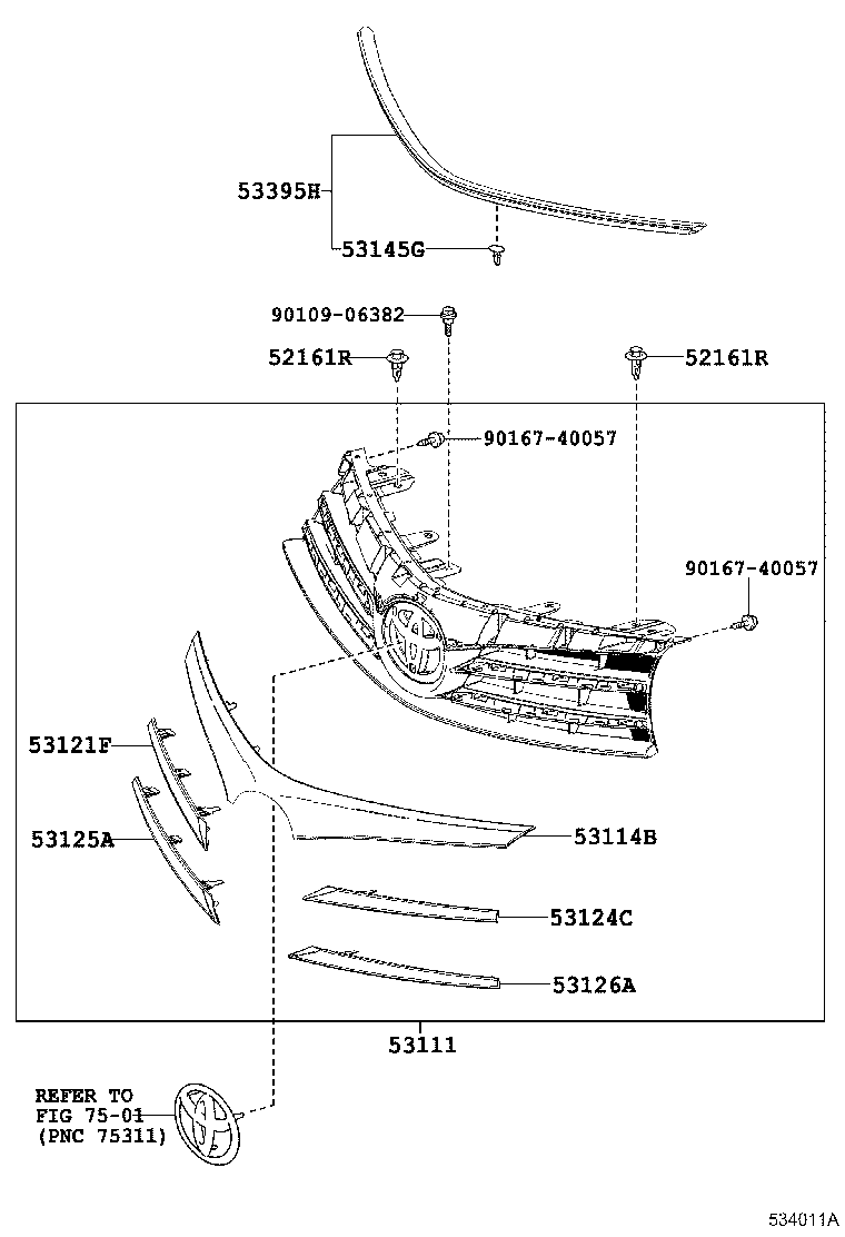 Exploded illustration 534011A