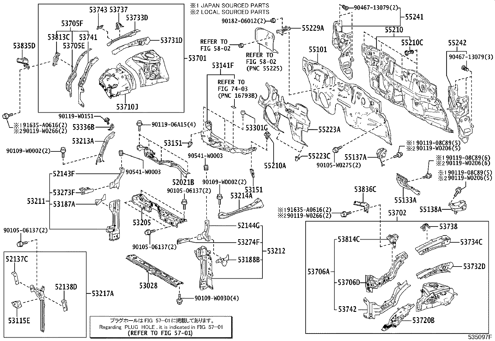 Exploded illustration 535097F