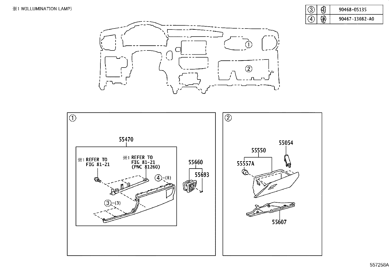 Exploded illustration 557258A
