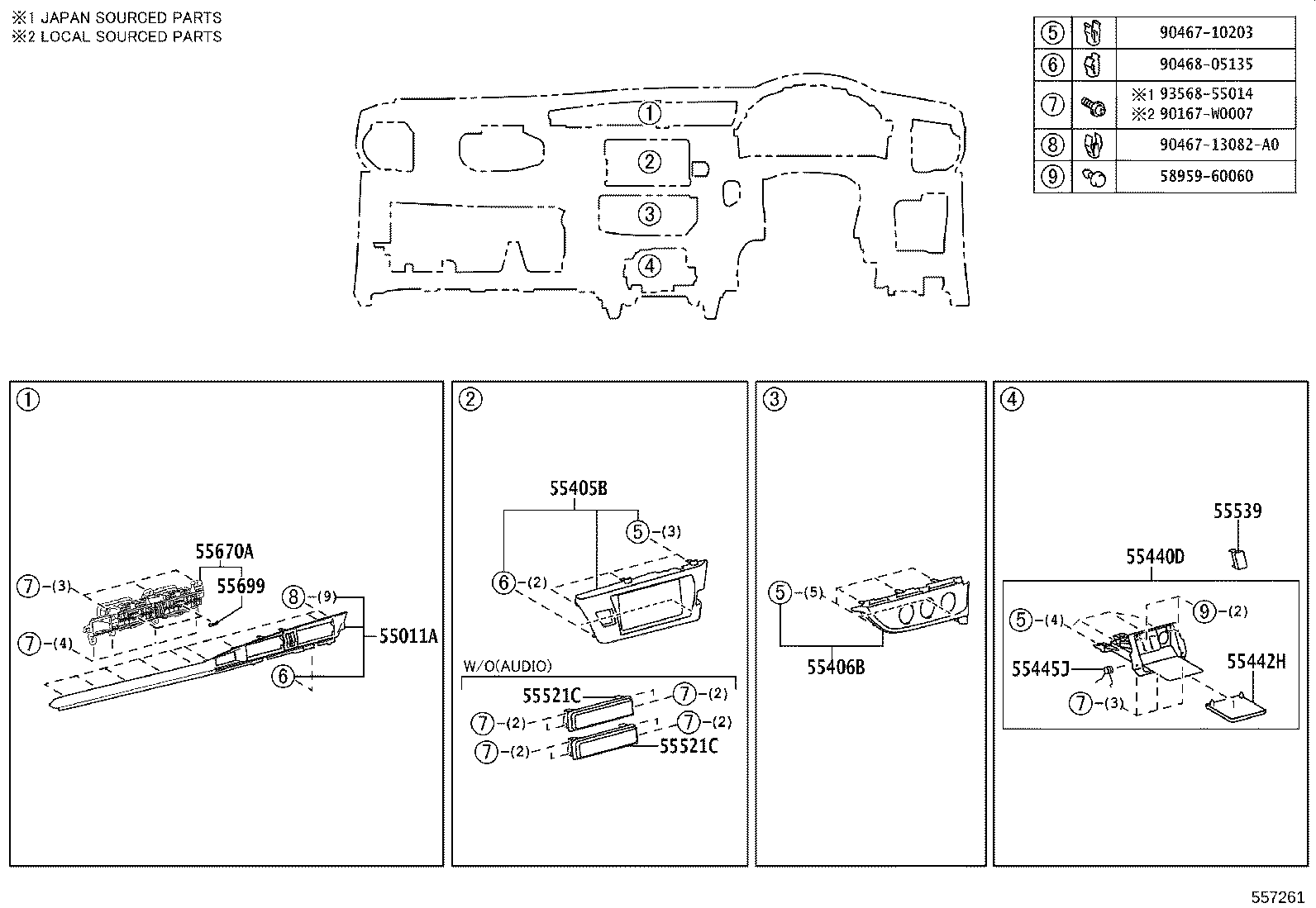 Exploded illustration 557261