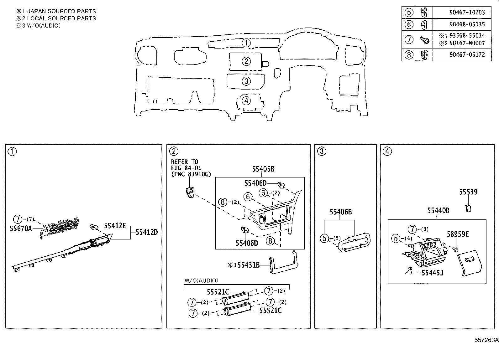 Exploded illustration 557263A