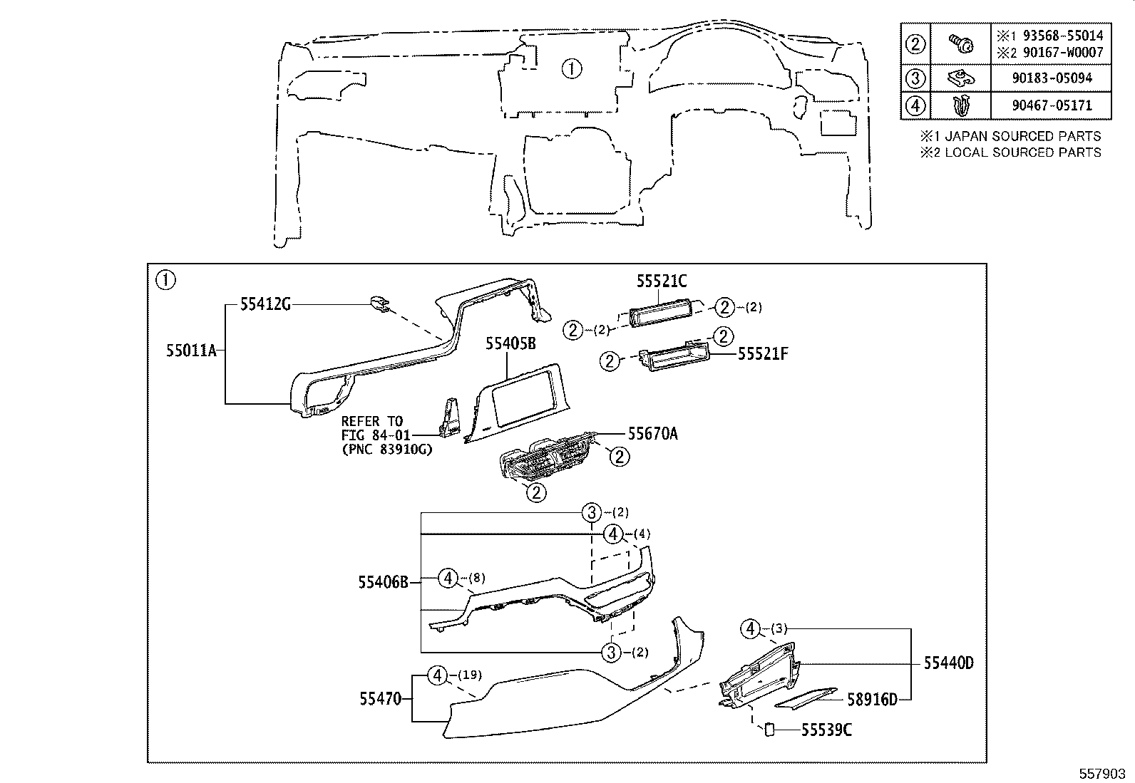Exploded illustration 557903
