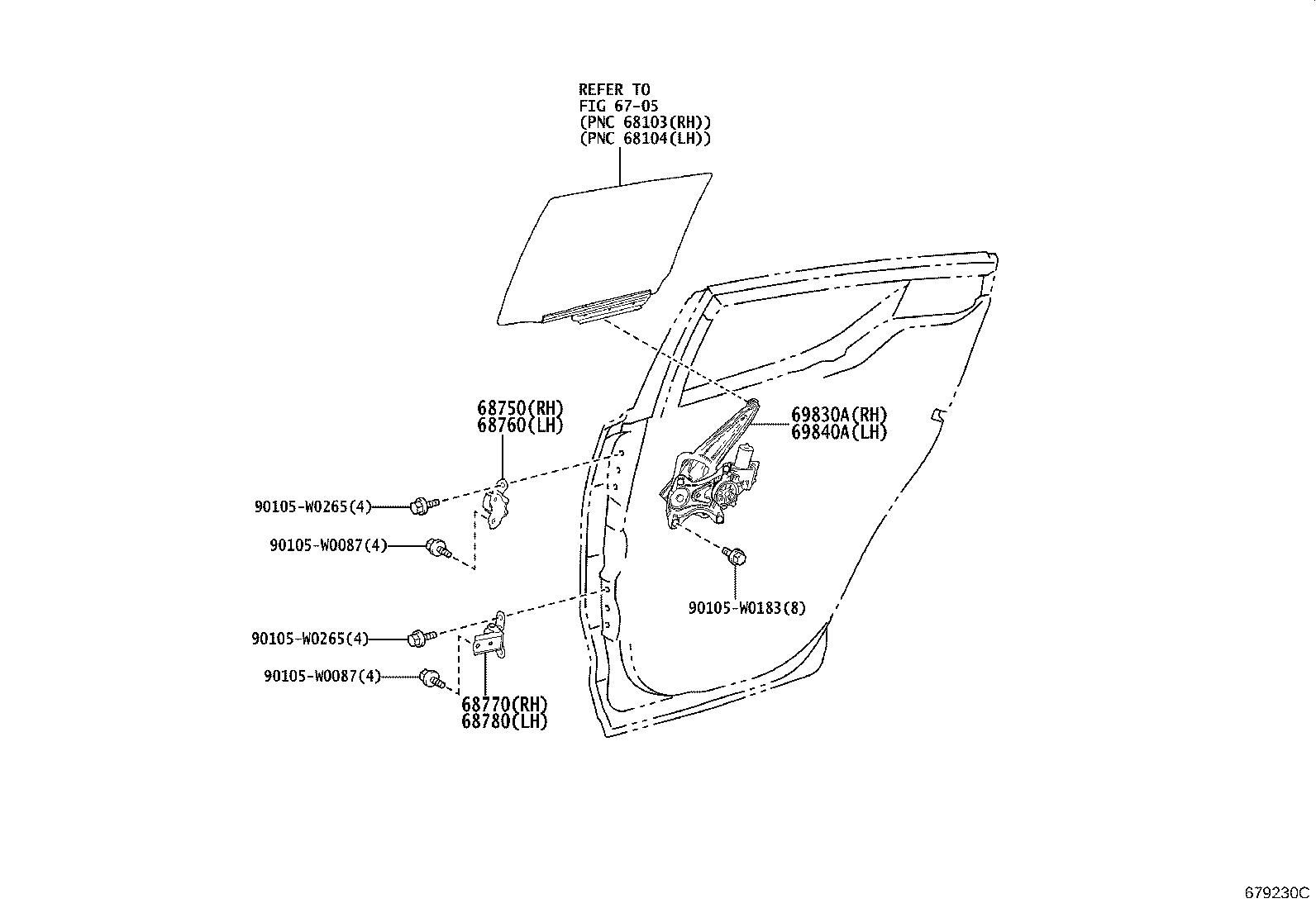 Exploded illustration 679230C