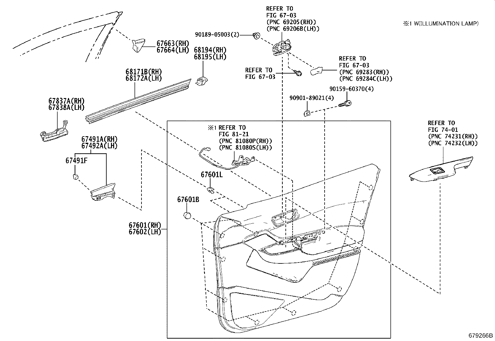 Exploded illustration 679266B