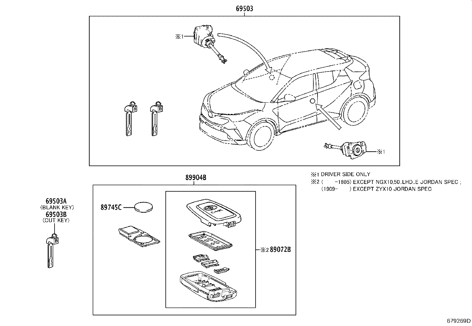 Exploded illustration 679269D