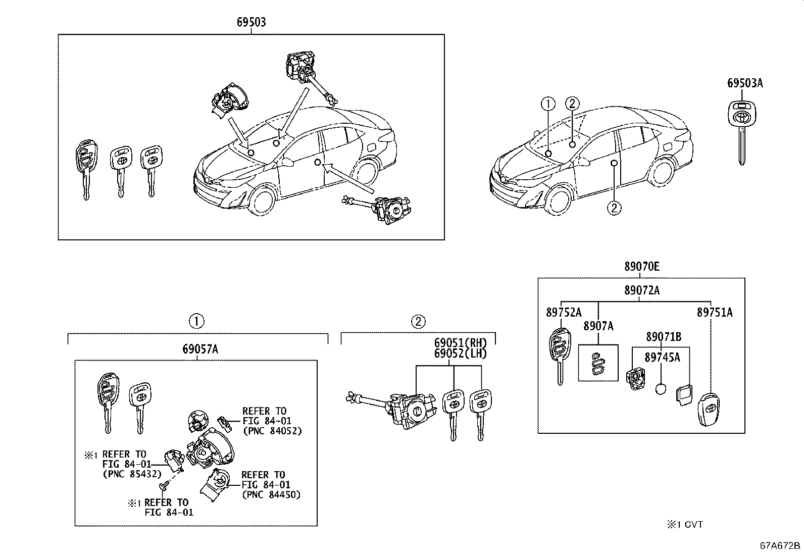 Exploded illustration 67A672B