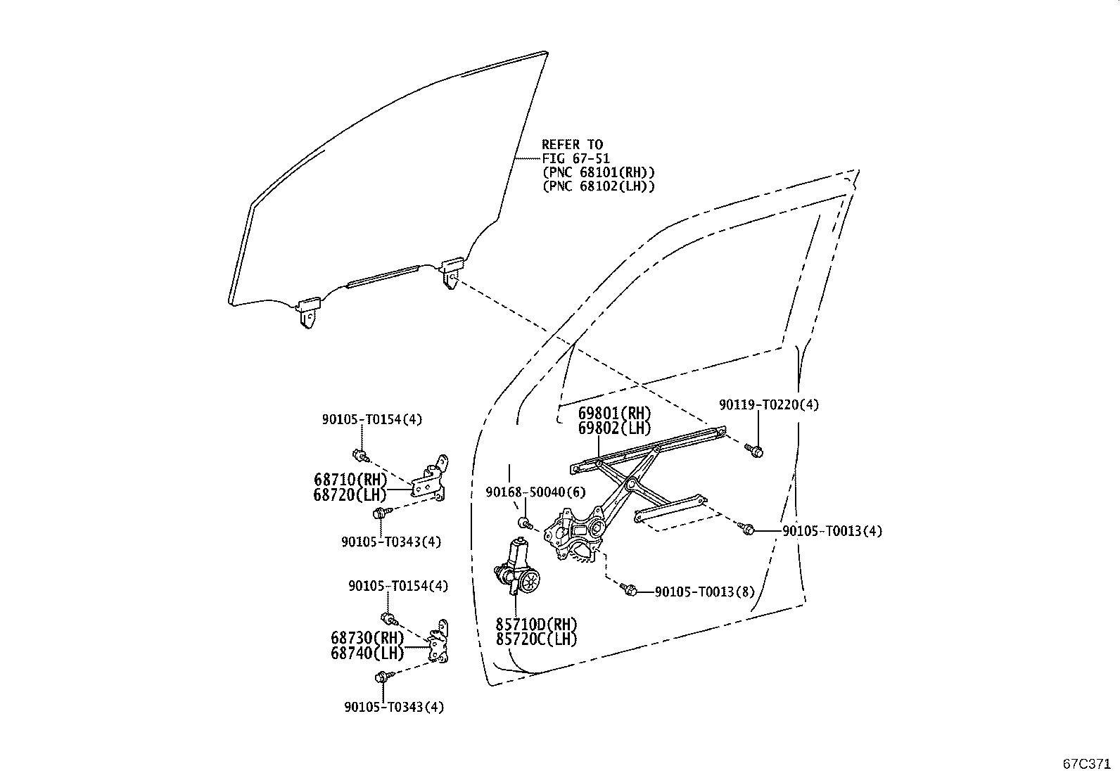 Exploded illustration 67C371