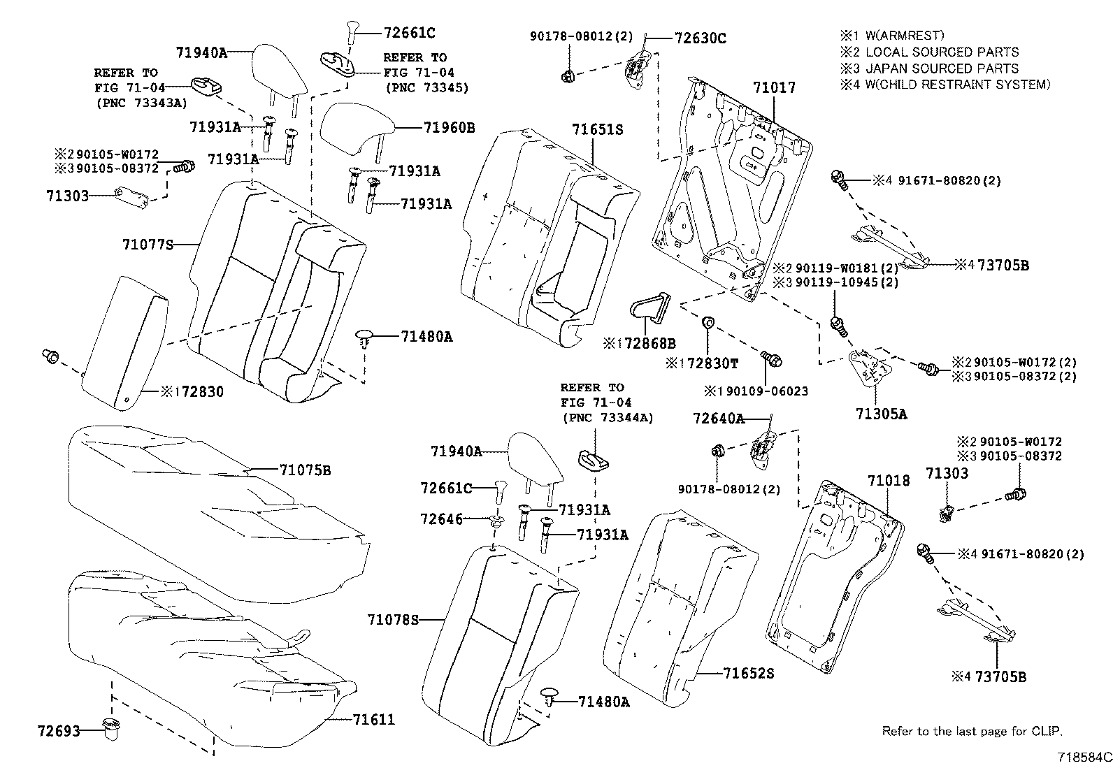 Exploded illustration 718584C