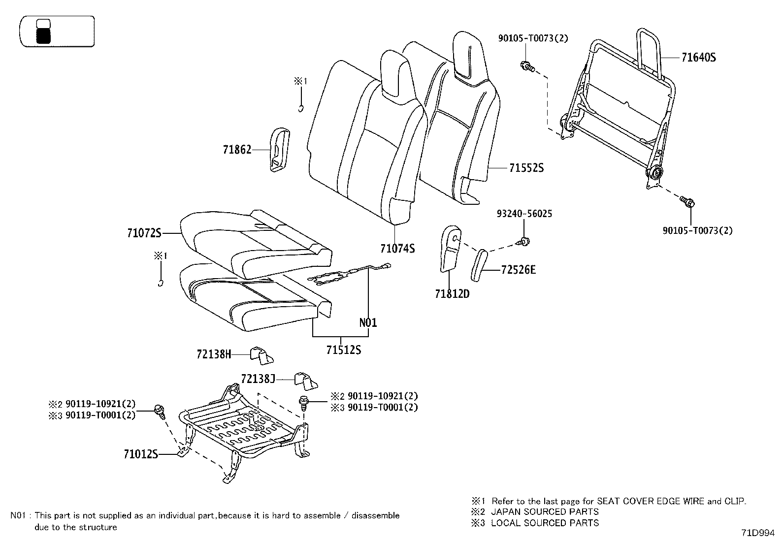 Exploded illustration 71D994