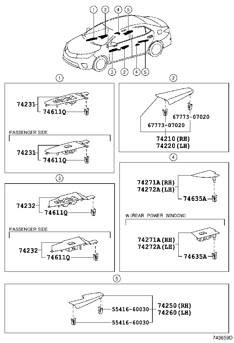 Exploded illustration 743659D
