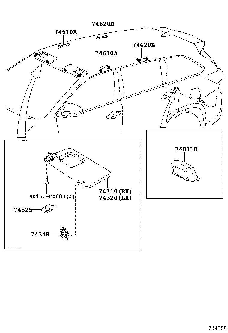 Exploded illustration 744058