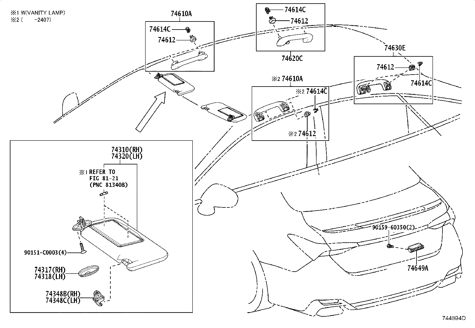 Exploded illustration 744894D