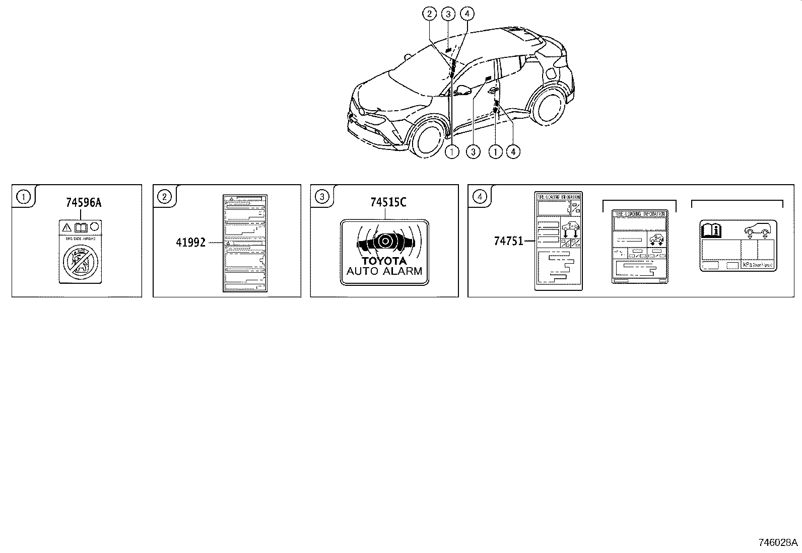 Exploded illustration 746028A