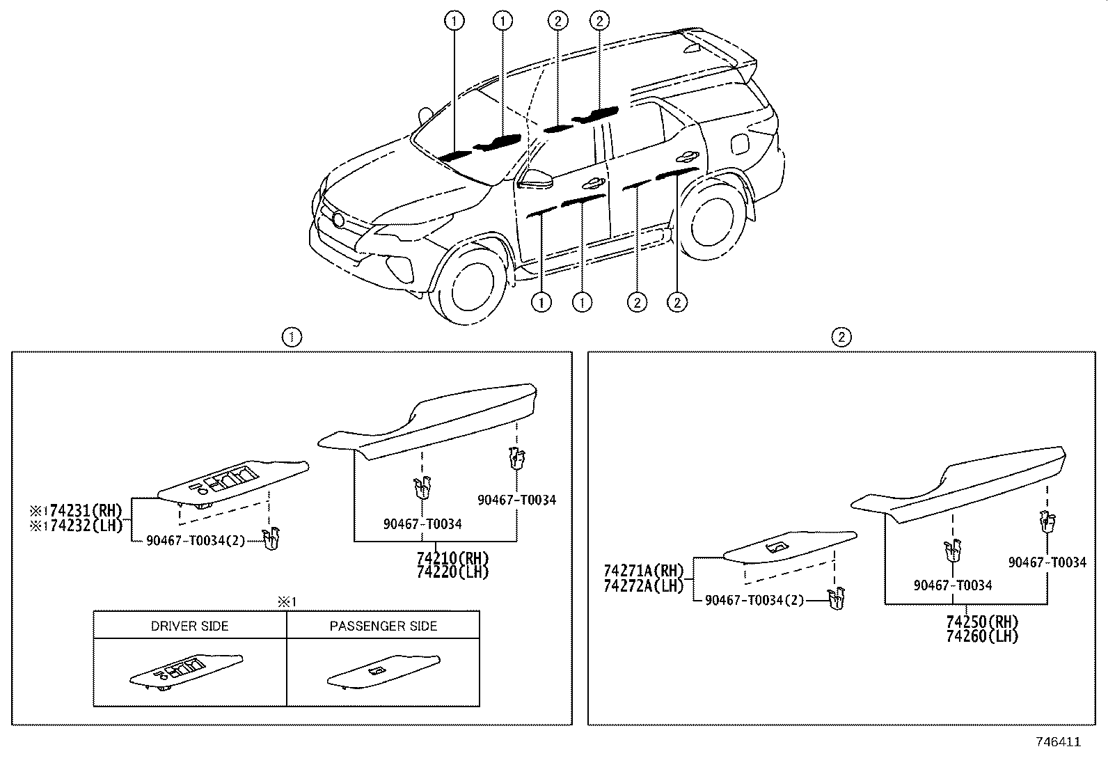 Exploded illustration 746411