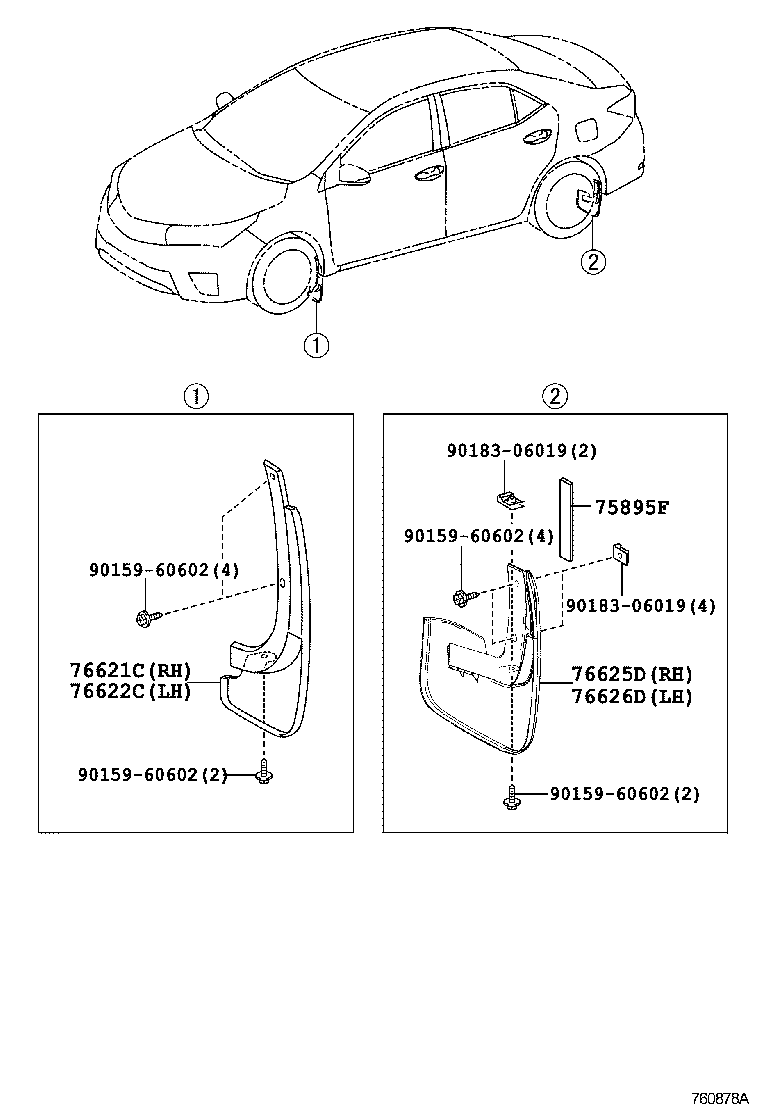 Exploded illustration 760878A