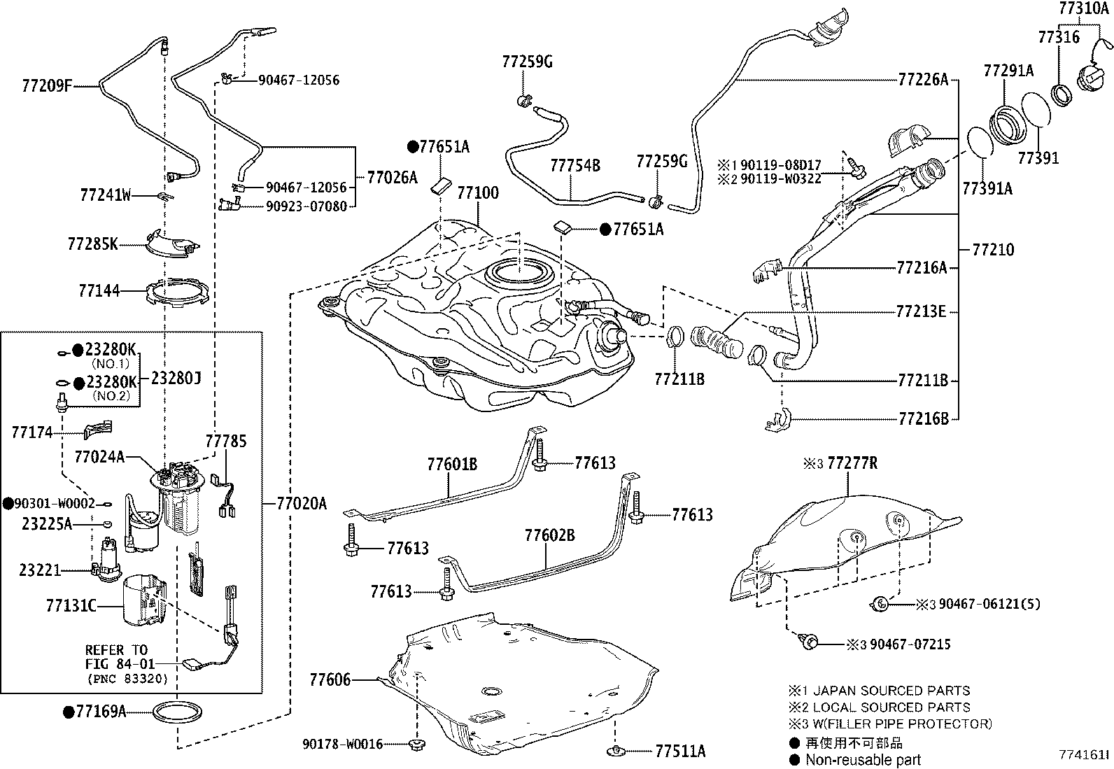 Exploded illustration 774161I