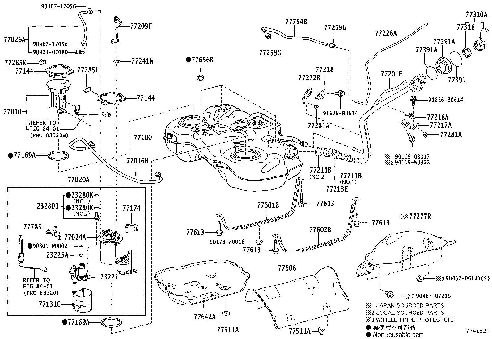 Exploded illustration 774162I