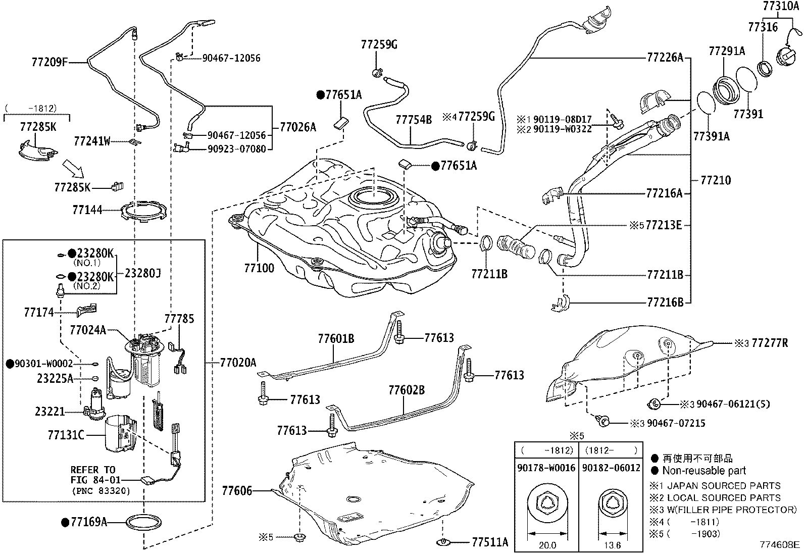 Exploded illustration 774608E